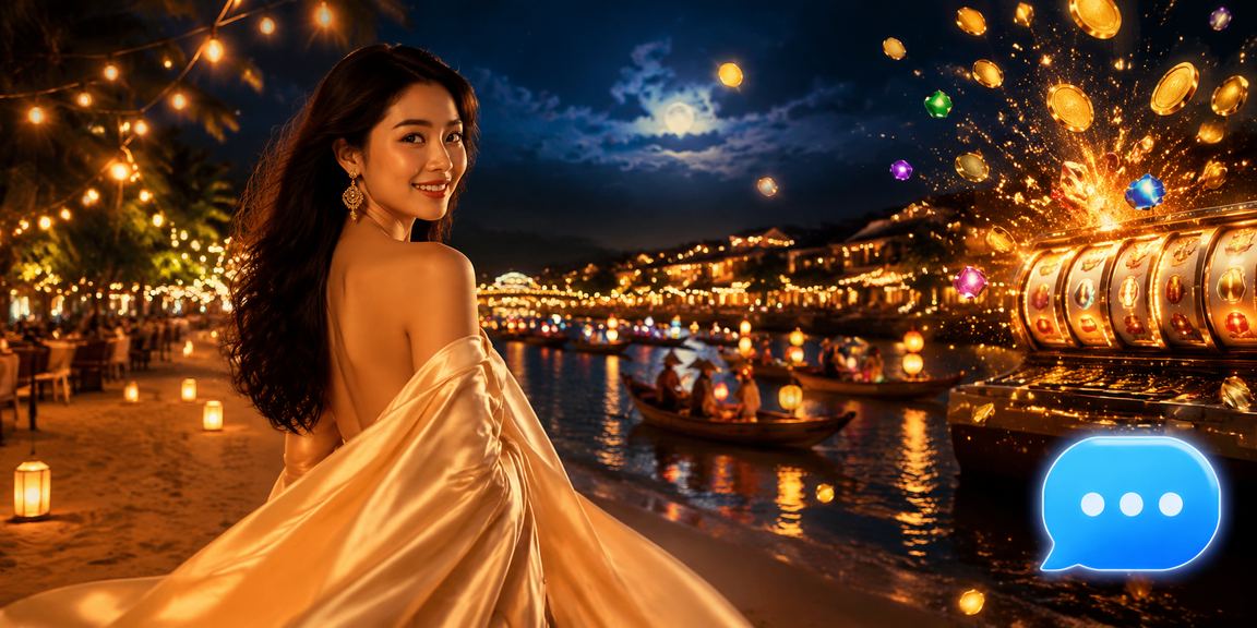 Người chơi tại Hội An trải nghiệm slot game và kiểm tra khuyến mãi trên thiết bị di động